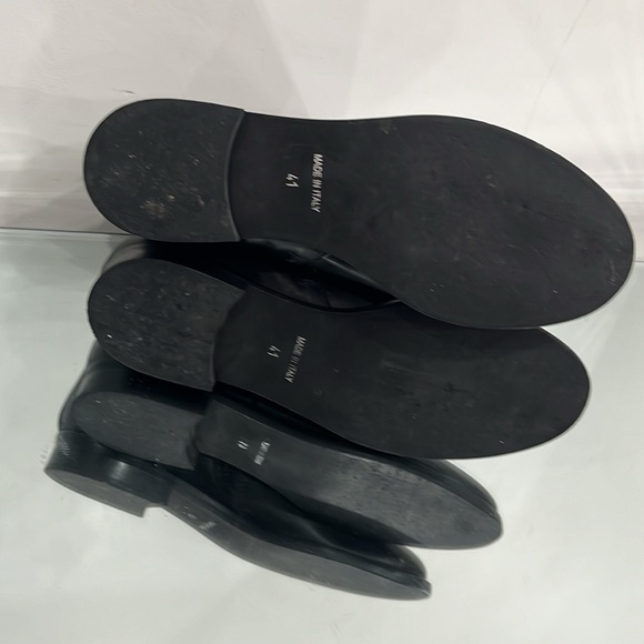 Barbara Barbieri Minimalistic Black Ankle Booties side Zipper Black Leather 41 - Picture 12 of 14